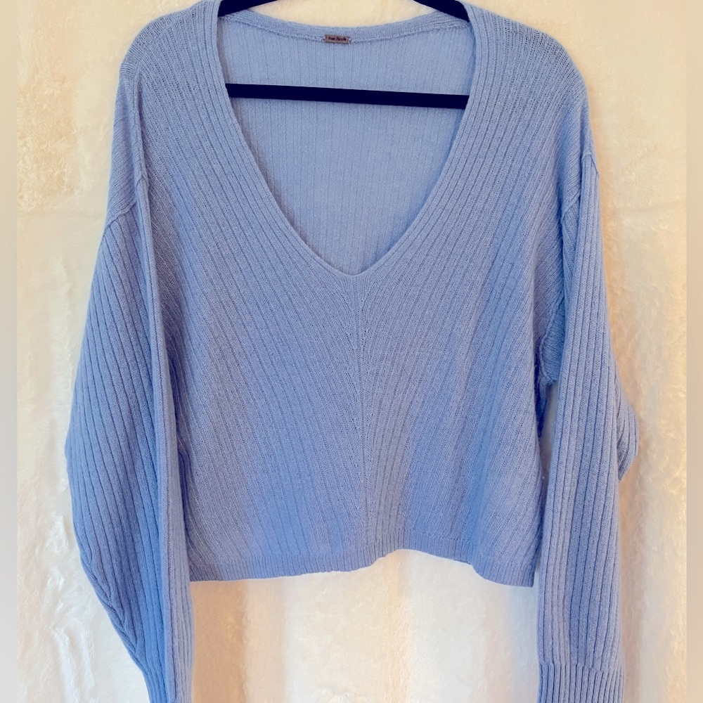 soft Free People cashmere knit sweater